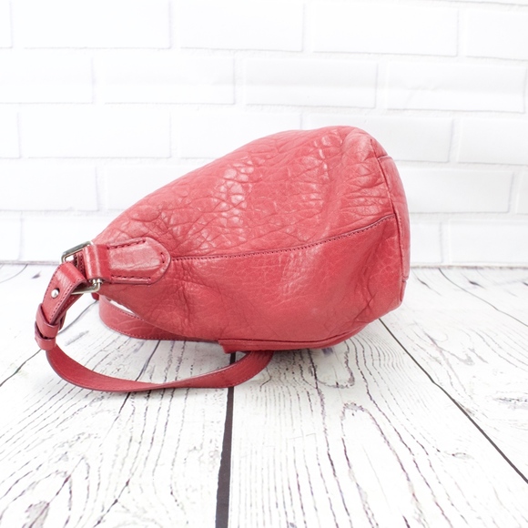 Cole Haan Soft Red Leather Handbag Purse Bag - Picture 5 of 8